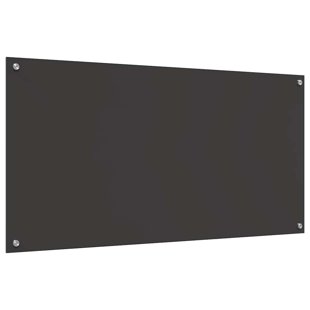 Keukenachterwand 2 pcs Donkergrijs 120 x 60 cm gehard glas is nu te koop bij PeponiXL, paradijselijk wonen!