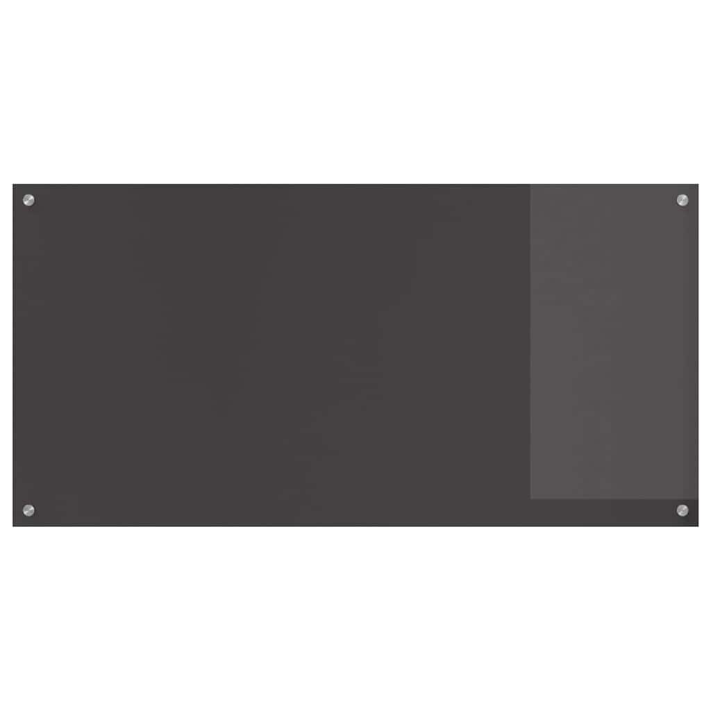 Keukenachterwand 2 pcs Donkergrijs 120 x 60 cm gehard glas is nu te koop bij PeponiXL, paradijselijk wonen!