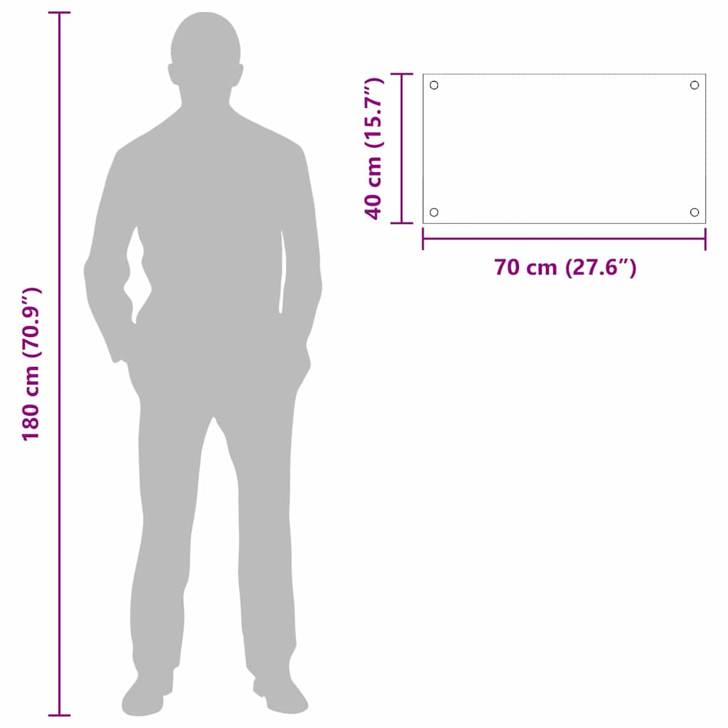 Keuken Achterwand 2 pcs Wit 70 x 40 cm gehard glas is nu te koop bij PeponiXL, paradijselijk wonen!