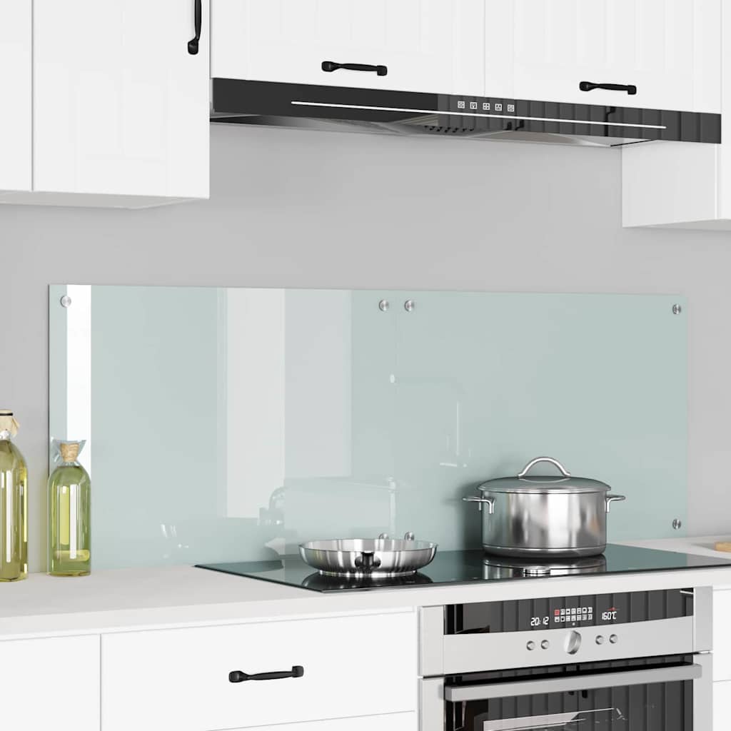 Keukenachterwand 2 pcs Wit 70 x 50 cm gehard glas is nu te koop bij PeponiXL, paradijselijk wonen!