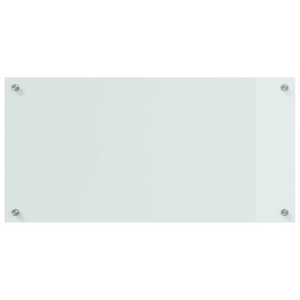 Keukenachterwand 2 pcs Wit 80 x 40 cm gehard glas is nu te koop bij PeponiXL, paradijselijk wonen!
