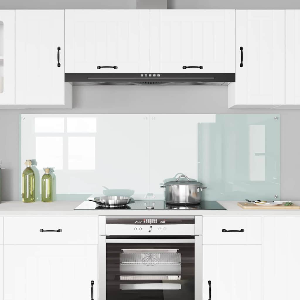 Keukenachterwand 2 pcs Wit 90 x 60 cm gehard glas is nu te koop bij PeponiXL, paradijselijk wonen!