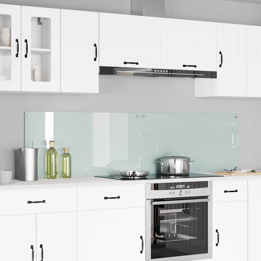 Keukenachterwand 2 pcs Wit 100 x 50 cm gehard glas is nu te koop bij PeponiXL, paradijselijk wonen!