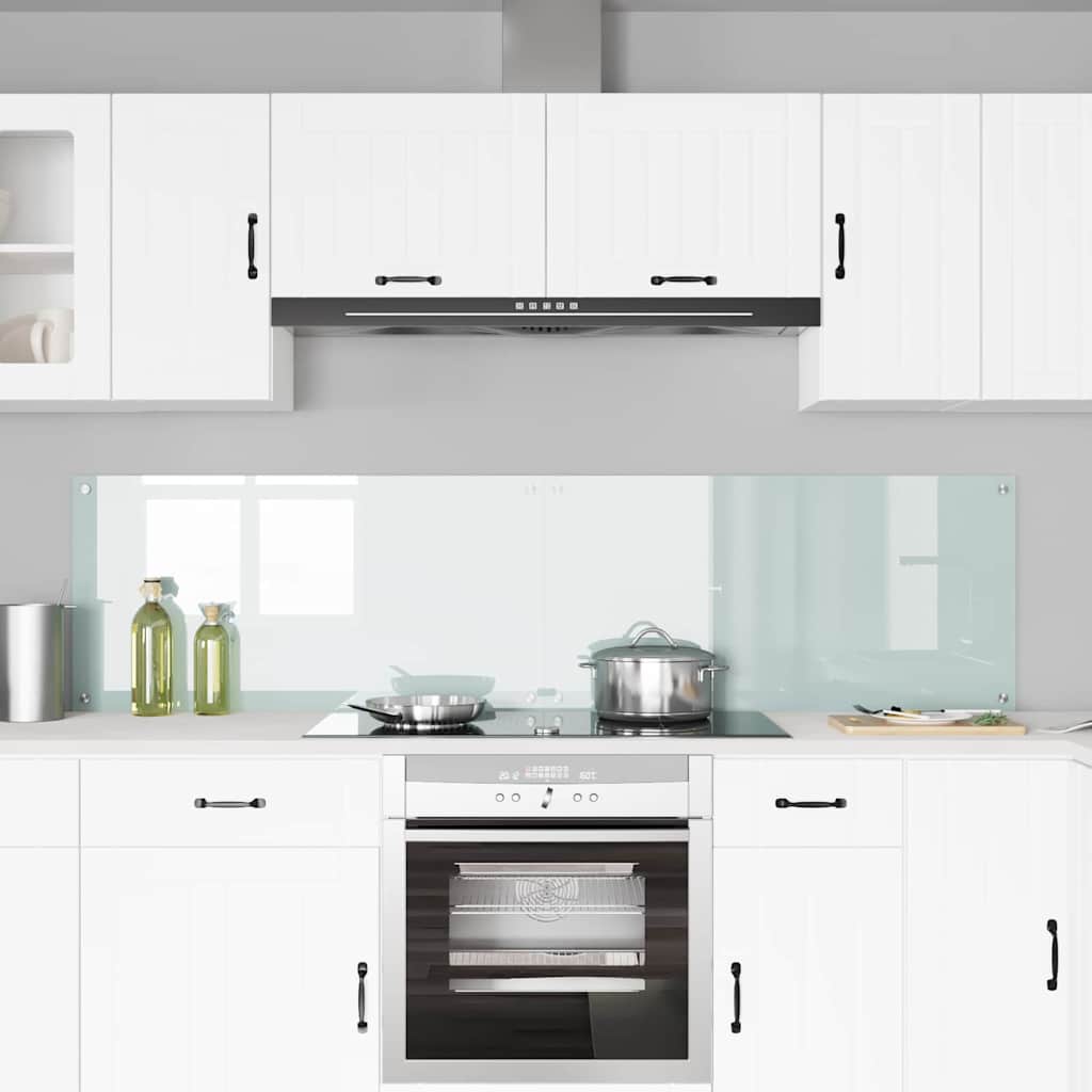Keukenachterwand 2 pcs Wit 100 x 50 cm gehard glas is nu te koop bij PeponiXL, paradijselijk wonen!
