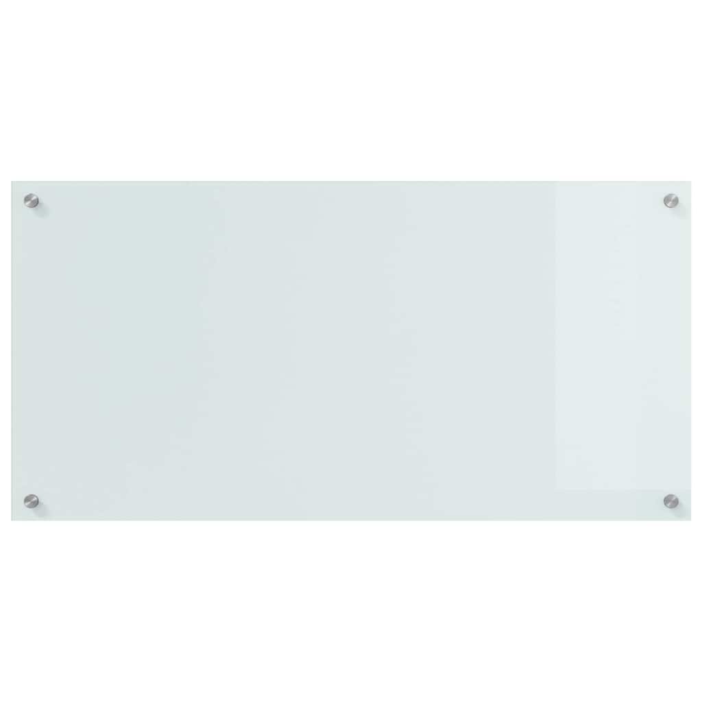 Keukenachterwand 2 pcs Wit 100 x 50 cm gehard glas is nu te koop bij PeponiXL, paradijselijk wonen!