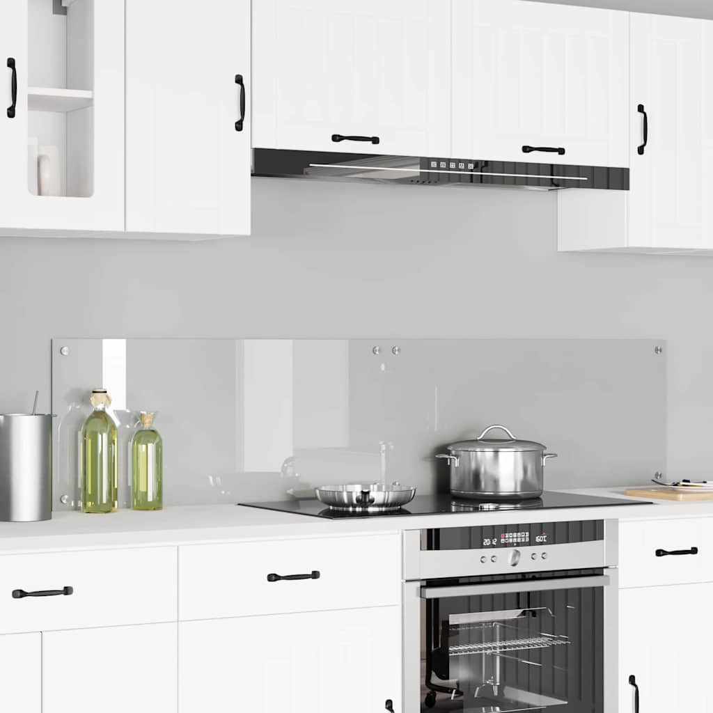 Keukenachterwand 2 pcs Doorzichtig 90 x 40 cm gehard glas is nu te koop bij PeponiXL, paradijselijk wonen!