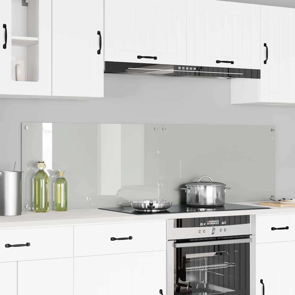 Keukenachterwand 2 pcs Doorzichtig 90 x 50 cm gehard glas is nu te koop bij PeponiXL, paradijselijk wonen!
