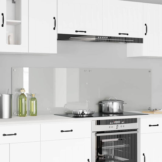 Keukenachterwand 2 pcs Doorzichtig 90 x 50 cm gehard glas is nu te koop bij PeponiXL, paradijselijk wonen!