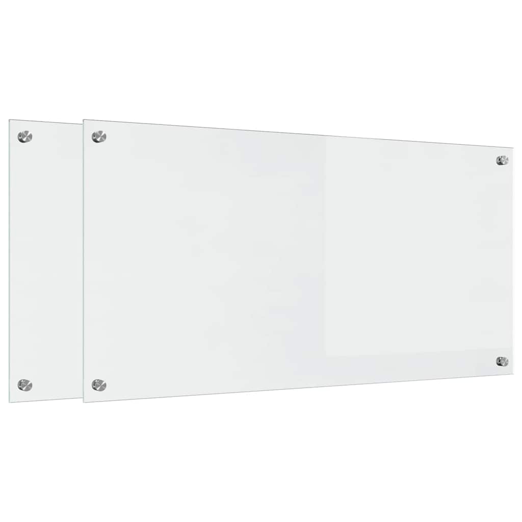 Keukenachterwand 2 pcs Doorzichtig 100 x 50 cm gehard glas is nu te koop bij PeponiXL, paradijselijk wonen!