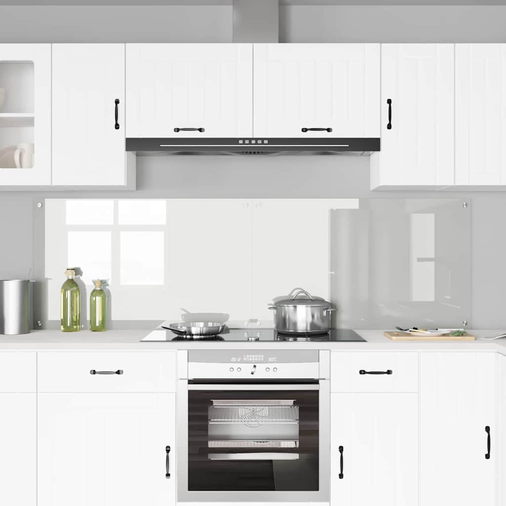 Keukenachterwand 2 pcs Doorzichtig 100 x 60 cm gehard glas is nu te koop bij PeponiXL, paradijselijk wonen!