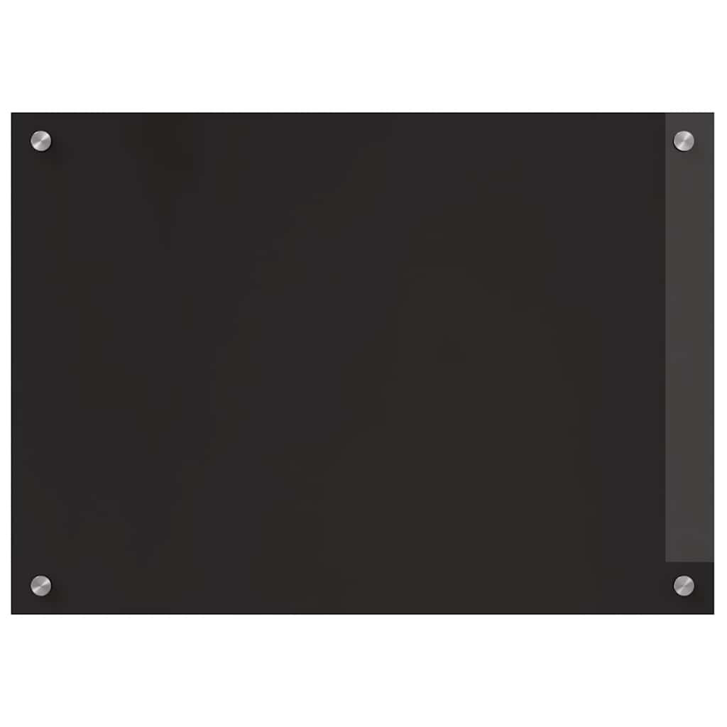 Keukenachterwand 2 pcs Zwart 70 x 50 cm gehard glas is nu te koop bij PeponiXL, paradijselijk wonen!