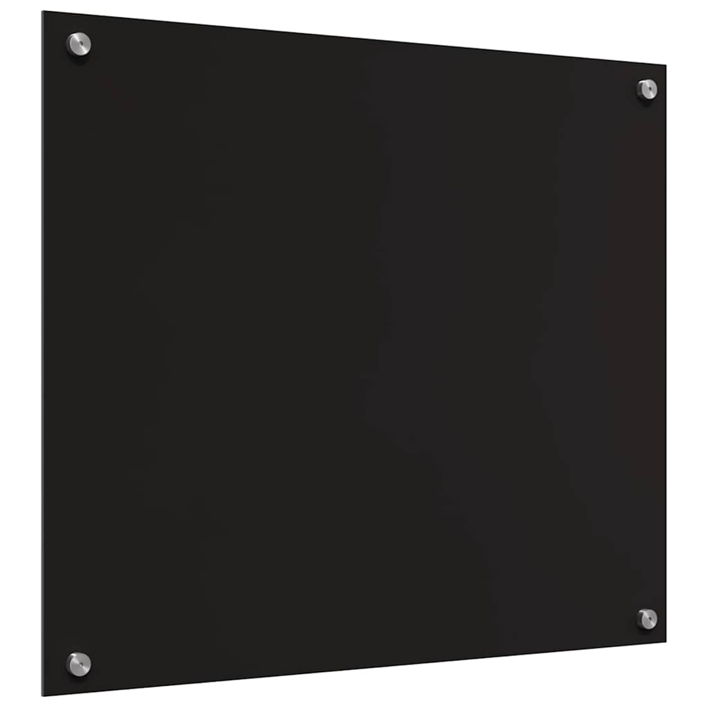 Keukenachterwand 2 pcs Zwart 70 x 60 cm gehard glas is nu te koop bij PeponiXL, paradijselijk wonen!