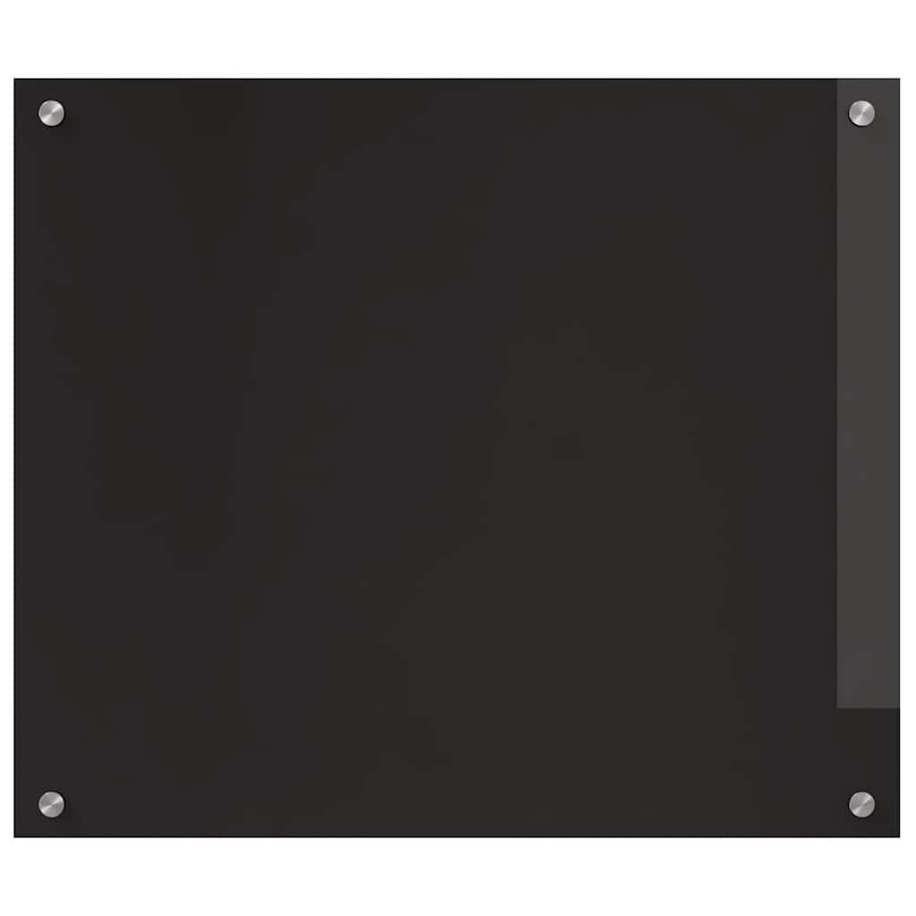 Keukenachterwand 2 pcs Zwart 70 x 60 cm gehard glas is nu te koop bij PeponiXL, paradijselijk wonen!