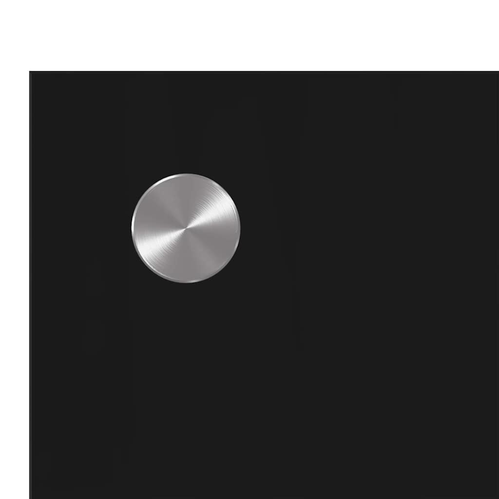 Keukenachterwand 2 pcs Zwart 80 x 40 cm gehard glas is nu te koop bij PeponiXL, paradijselijk wonen!