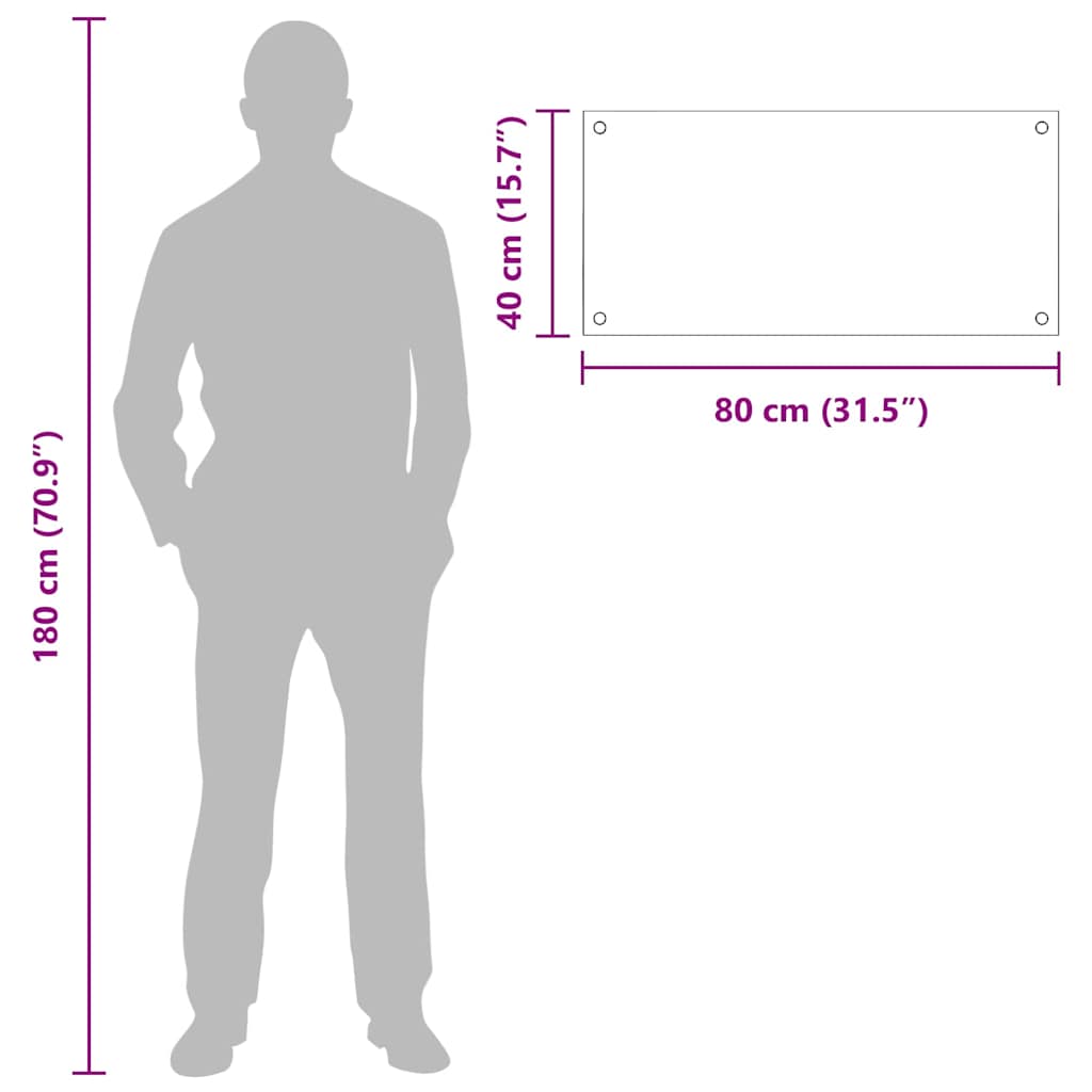 Keukenachterwand 2 pcs Zwart 80 x 40 cm gehard glas is nu te koop bij PeponiXL, paradijselijk wonen!