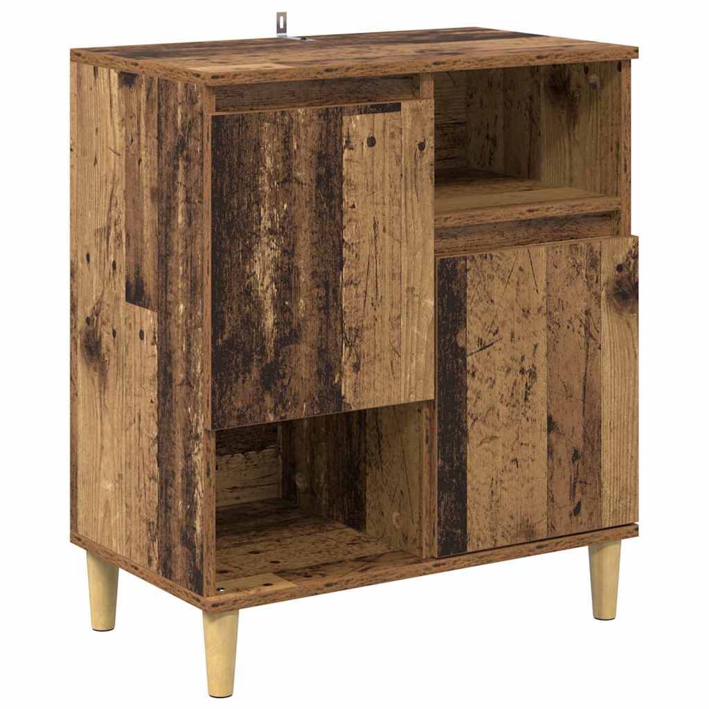 Dressoirs 3 pcs Oud Hout 60 x 35 x 70 cm Bewerkt hout is nu te koop bij PeponiXL, paradijselijk wonen!