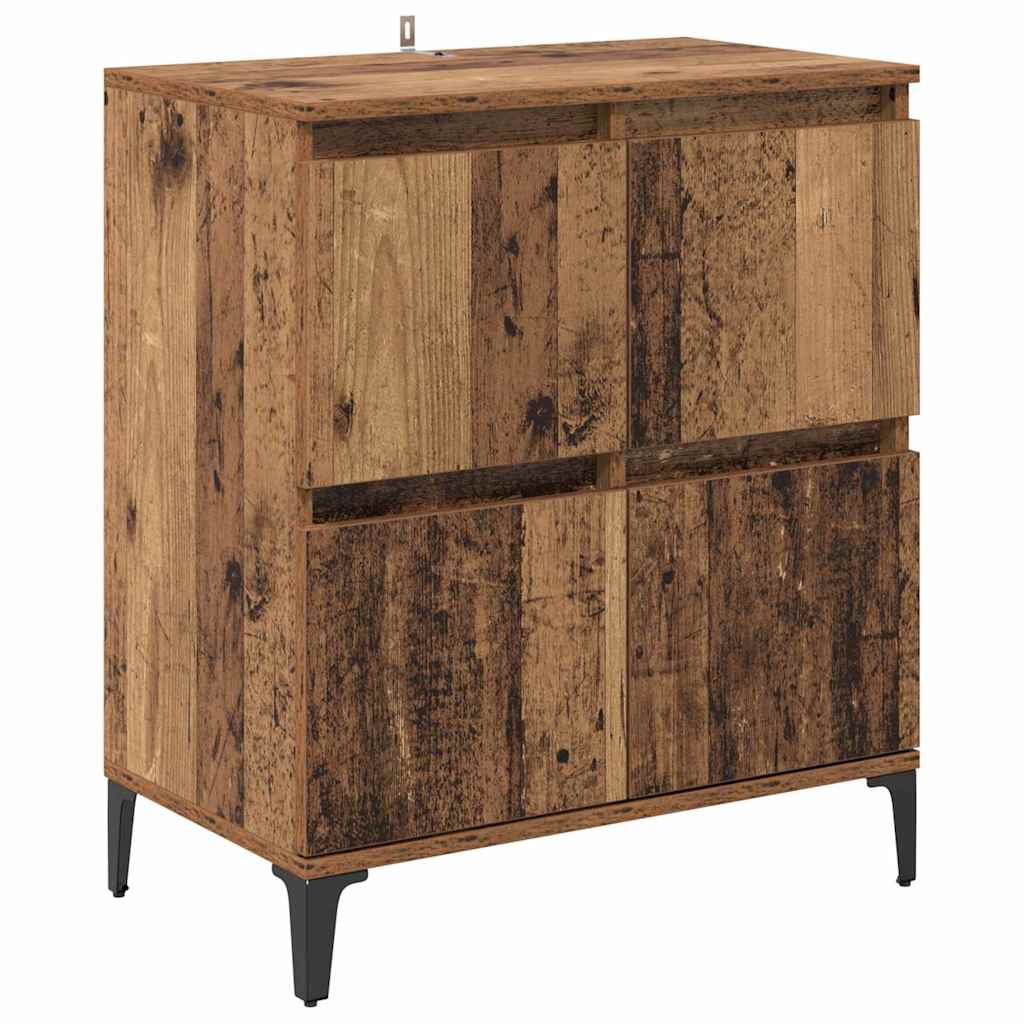 Dressoirs 2 pcs Oud Hout 60 x 35 x 70 cm Bewerkt hout is nu te koop bij PeponiXL, paradijselijk wonen!