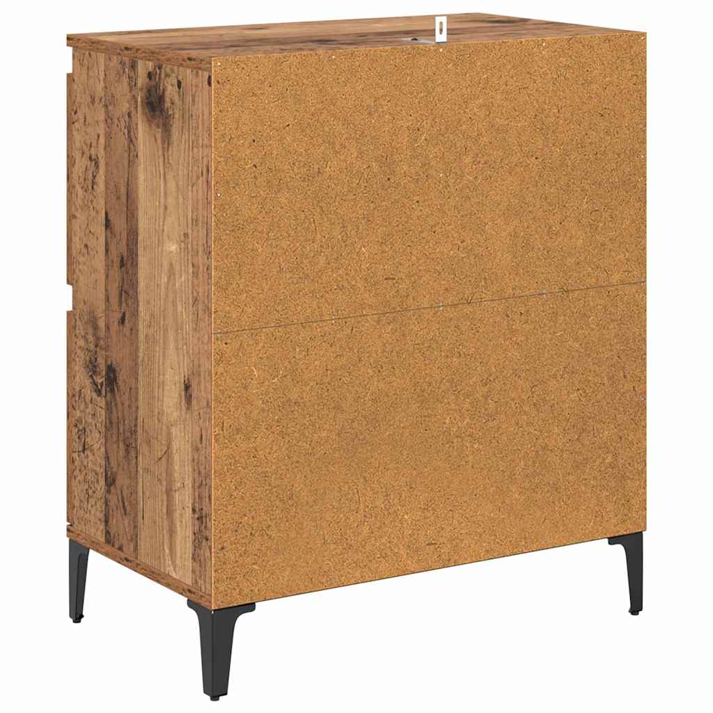 Dressoirs 2 pcs Oud Hout 60 x 35 x 70 cm Bewerkt hout is nu te koop bij PeponiXL, paradijselijk wonen!