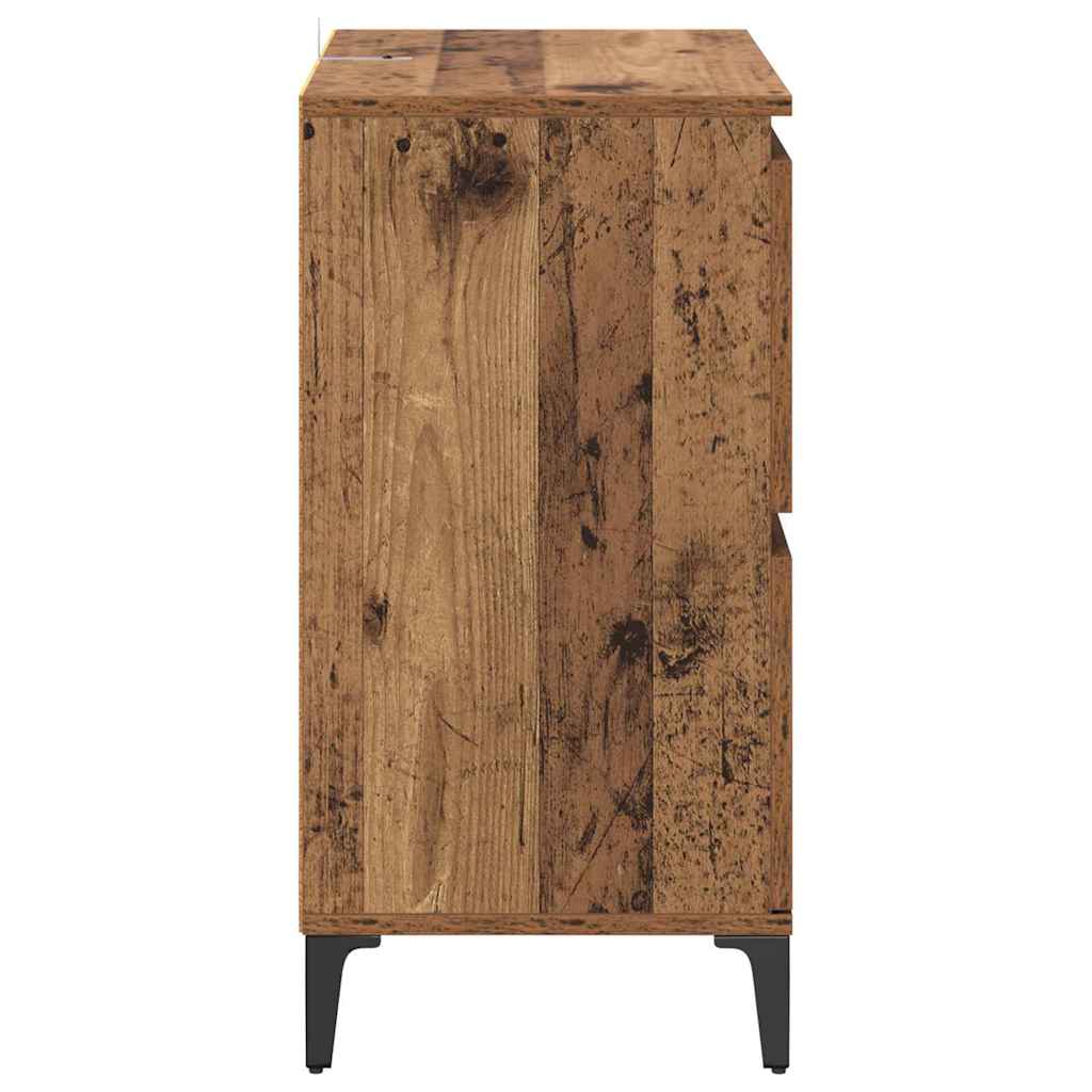 Dressoirs 2 pcs Oud Hout 60 x 35 x 70 cm Bewerkt hout is nu te koop bij PeponiXL, paradijselijk wonen!