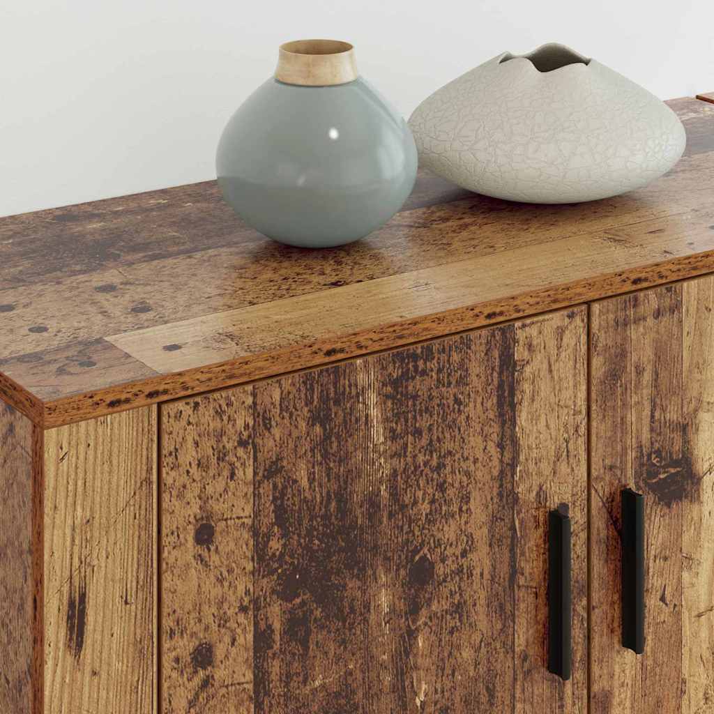Wandtv-kast Set 3 pcs Oud Hout 80 x 34,5 x 40 cm Bewerkt hout is nu te koop bij PeponiXL, paradijselijk wonen!