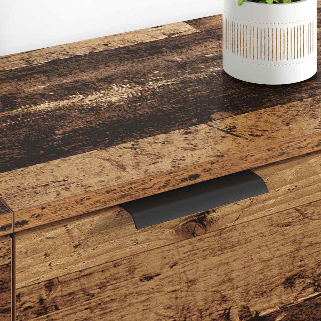 Dressoirs met lade 2 pcs Oud Hout 60 x 30 x 70 cm Bewerkt hout is nu te koop bij PeponiXL, paradijselijk wonen!