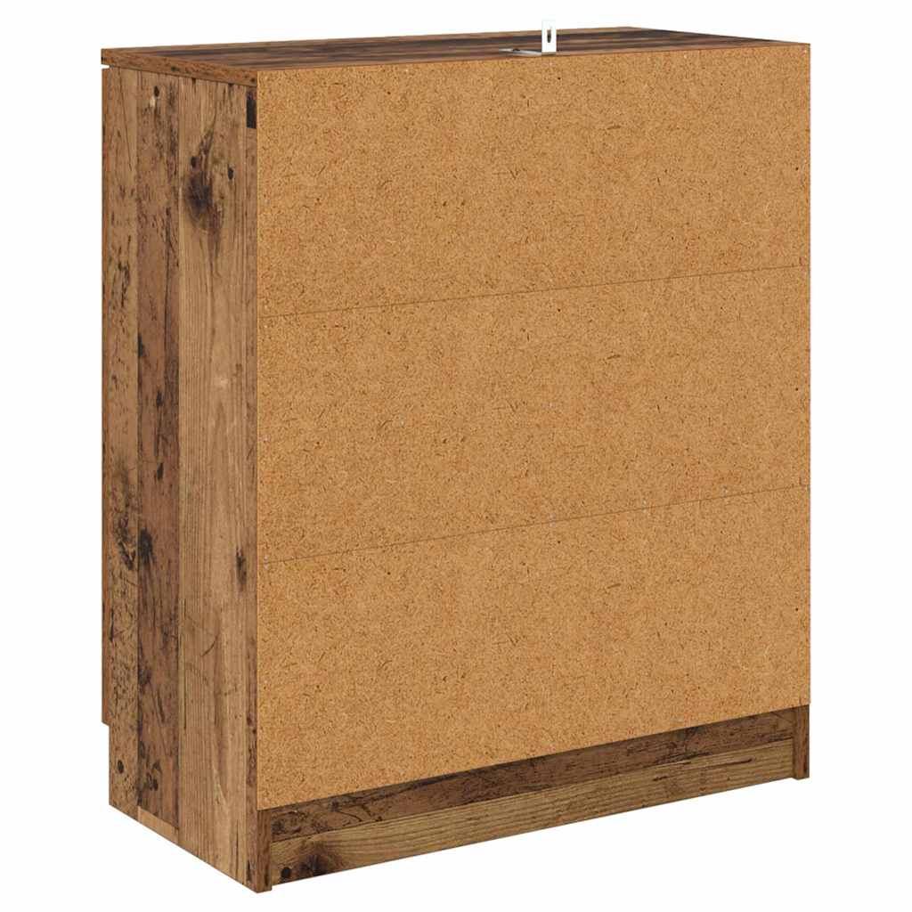 Dressoirs met lade 2 pcs Oud Hout 60 x 30 x 70 cm Bewerkt hout is nu te koop bij PeponiXL, paradijselijk wonen!
