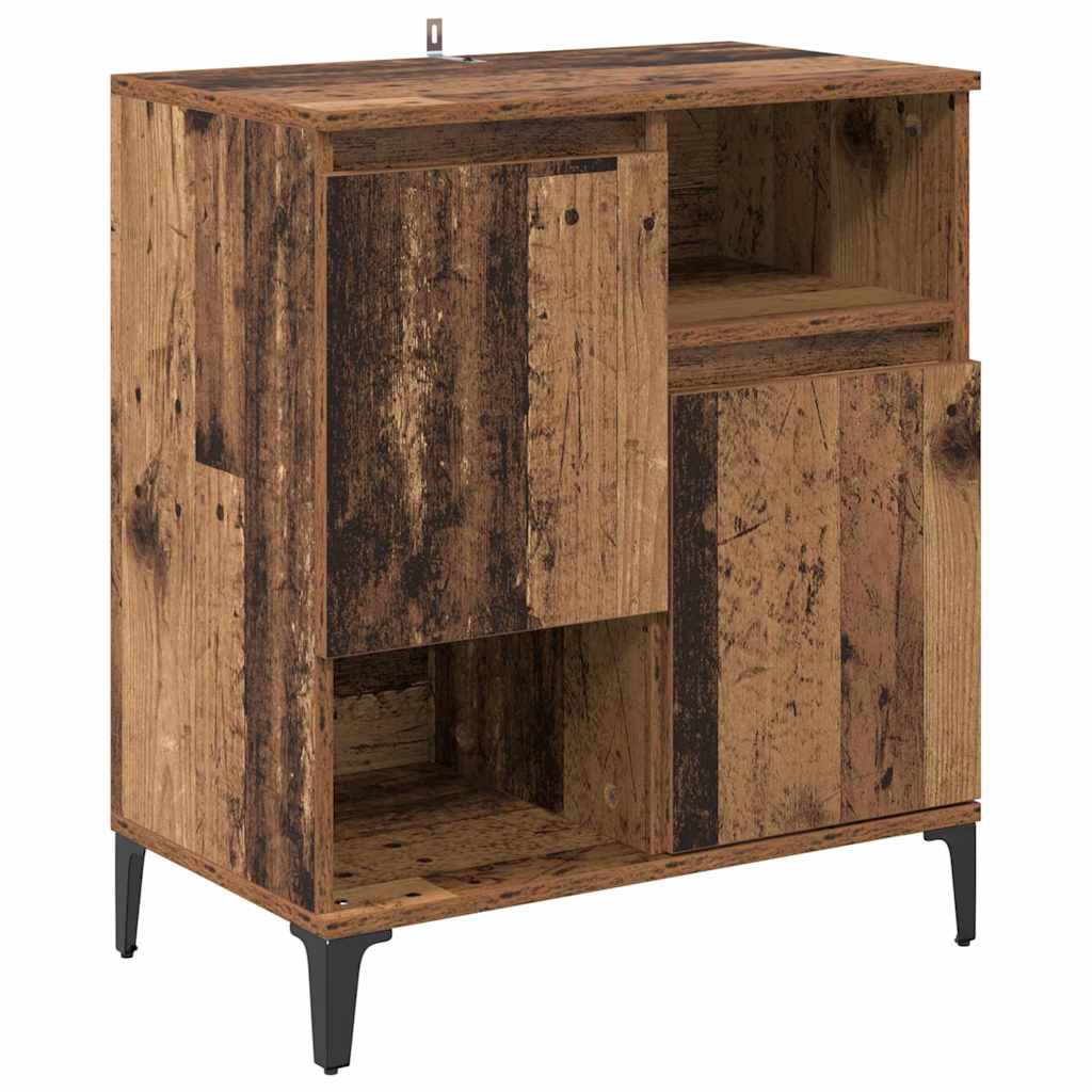 Dressoirs 2 pcs Oud Hout 60 x 35 x 70 cm Bewerkt hout is nu te koop bij PeponiXL, paradijselijk wonen!