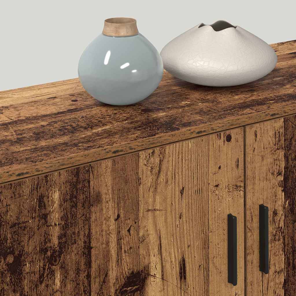 Wandtv-kast Set 3 pcs Oud Hout 100 x 34,5 x 40 cm Bewerkt hout is nu te koop bij PeponiXL, paradijselijk wonen!