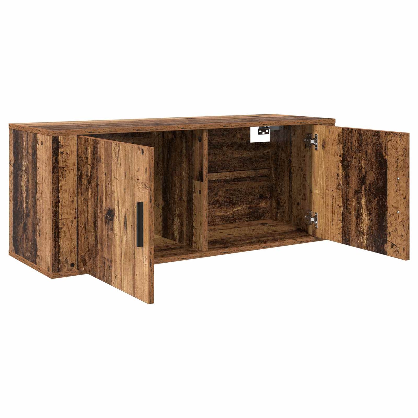 Wandtv-kast Set 2 pcs Oud Hout 100 x 34,5 x 40 cm Bewerkt hout is nu te koop bij PeponiXL, paradijselijk wonen!