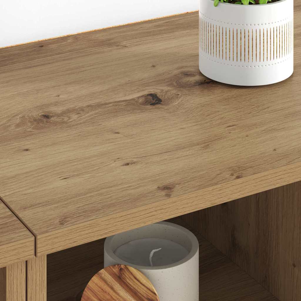 Dressoirs 2 pcs Artisan Eiken 60 x 35 x 70 cm Bewerkt hout is nu te koop bij PeponiXL, paradijselijk wonen!