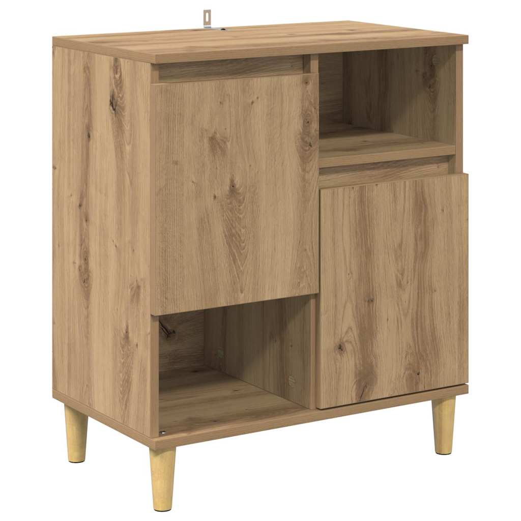Dressoirs 2 pcs Artisan Eiken 60 x 35 x 70 cm Bewerkt hout is nu te koop bij PeponiXL, paradijselijk wonen!