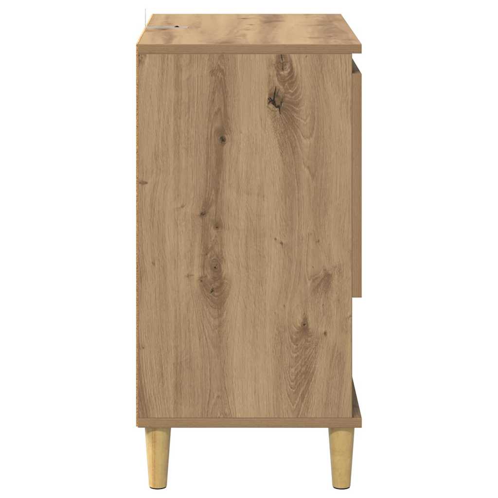 Dressoirs 2 pcs Artisan Eiken 60 x 35 x 70 cm Bewerkt hout is nu te koop bij PeponiXL, paradijselijk wonen!