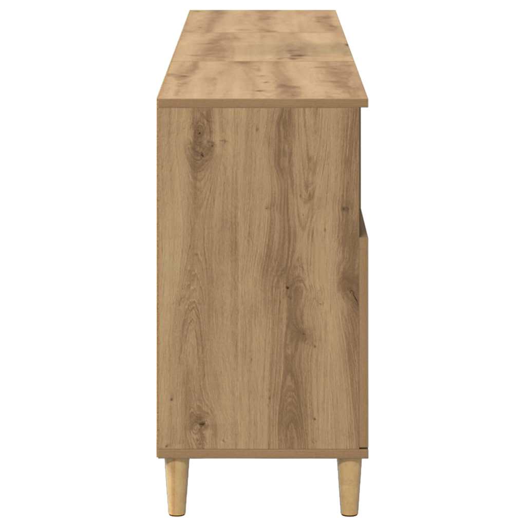 Dressoirs 3 pcs Artisan Eiken 60 x 35 x 70 cm Bewerkt hout is nu te koop bij PeponiXL, paradijselijk wonen!