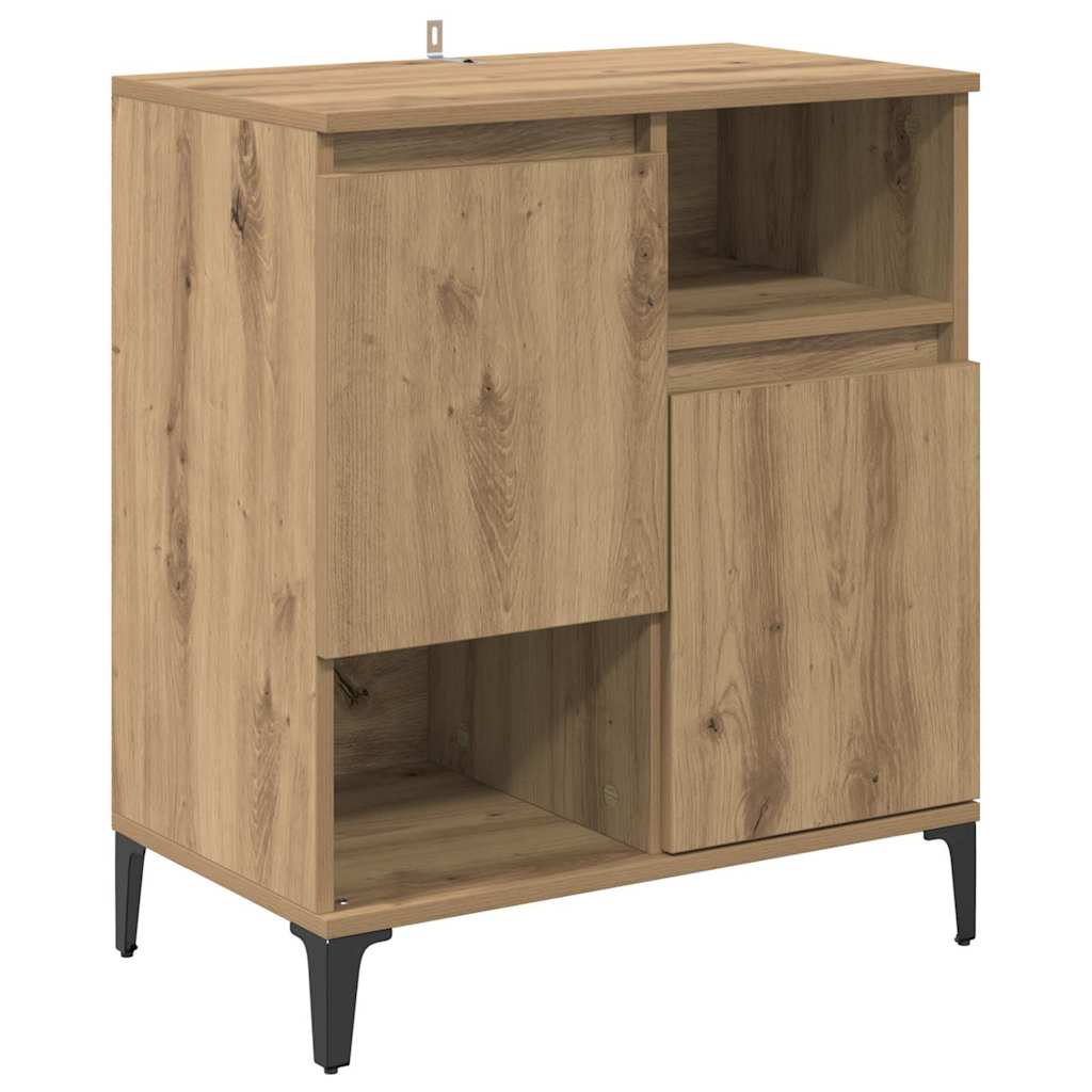 Dressoirs 3 pcs Artisan Eiken 60 x 35 x 70 cm Bewerkt hout is nu te koop bij PeponiXL, paradijselijk wonen!