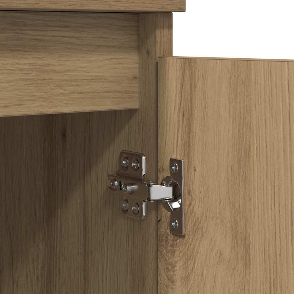 Dressoirs 3 pcs Artisan Eiken 60 x 35 x 70 cm Bewerkt hout is nu te koop bij PeponiXL, paradijselijk wonen!