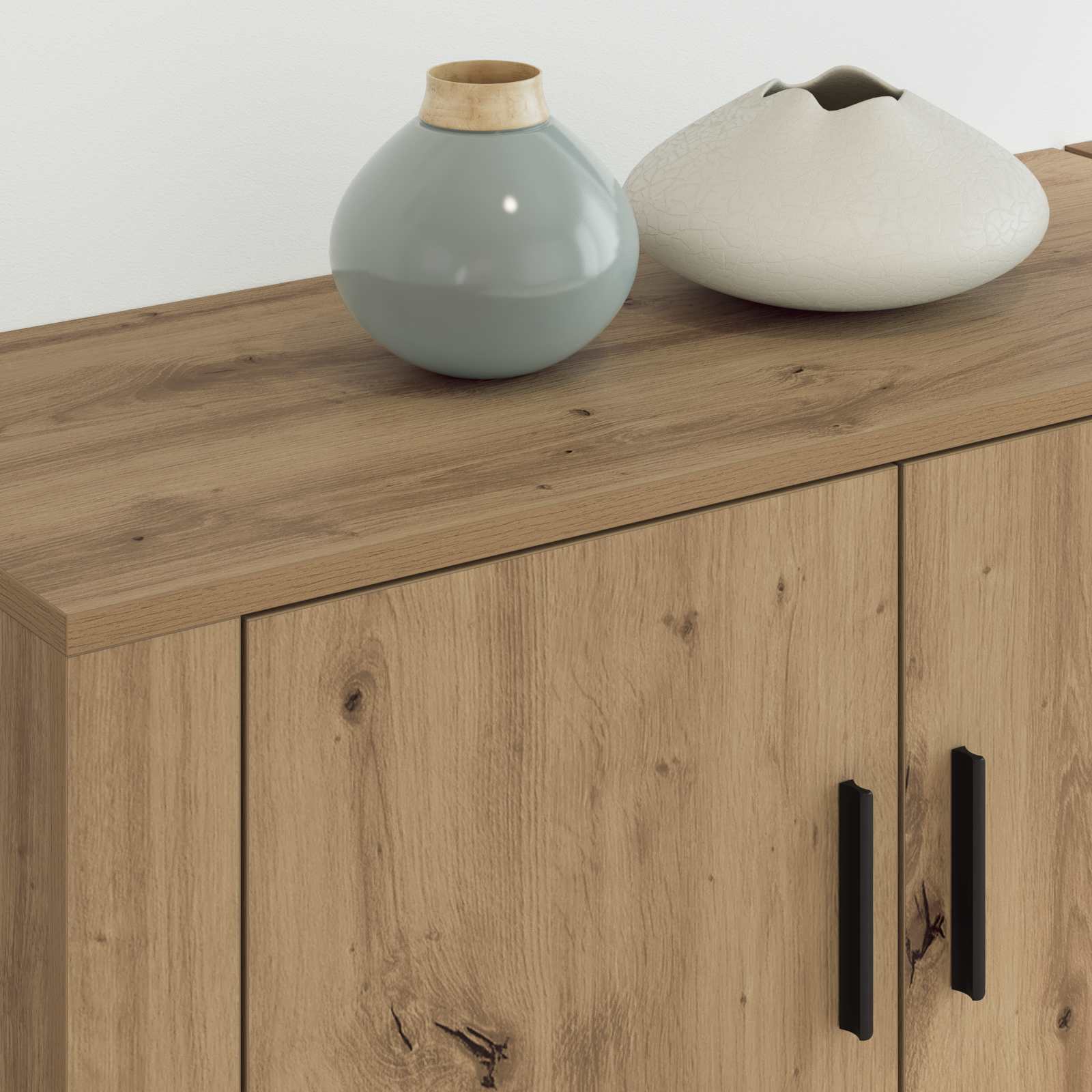 Wandtv-kast Set 2 pcs Artisan Eiken 80 x 34,5 x 40 cm is nu te koop bij PeponiXL, paradijselijk wonen!