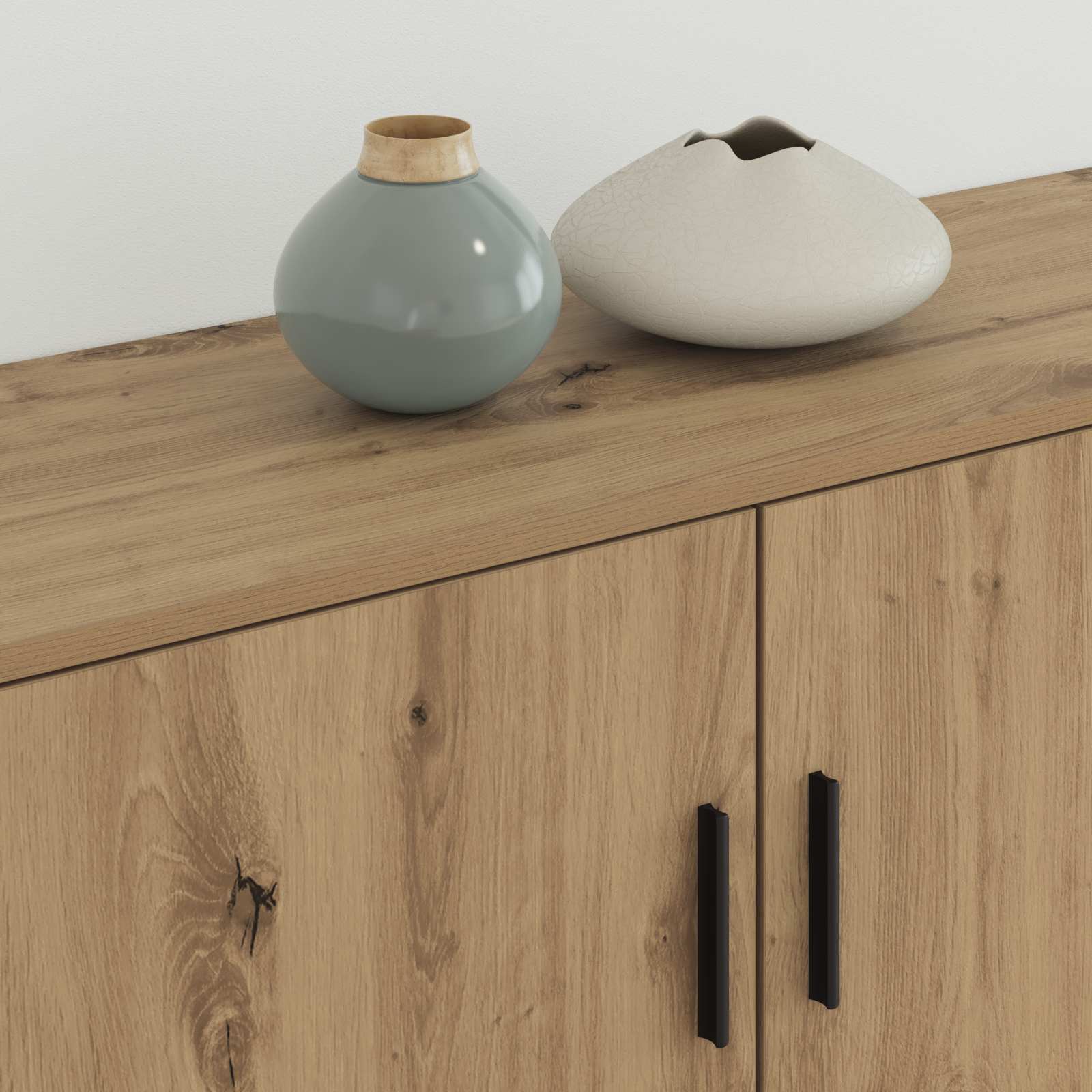 Wandtv-kast Set 2 pcs Artisan Eiken 100 x 34,5 x 40 cm is nu te koop bij PeponiXL, paradijselijk wonen!