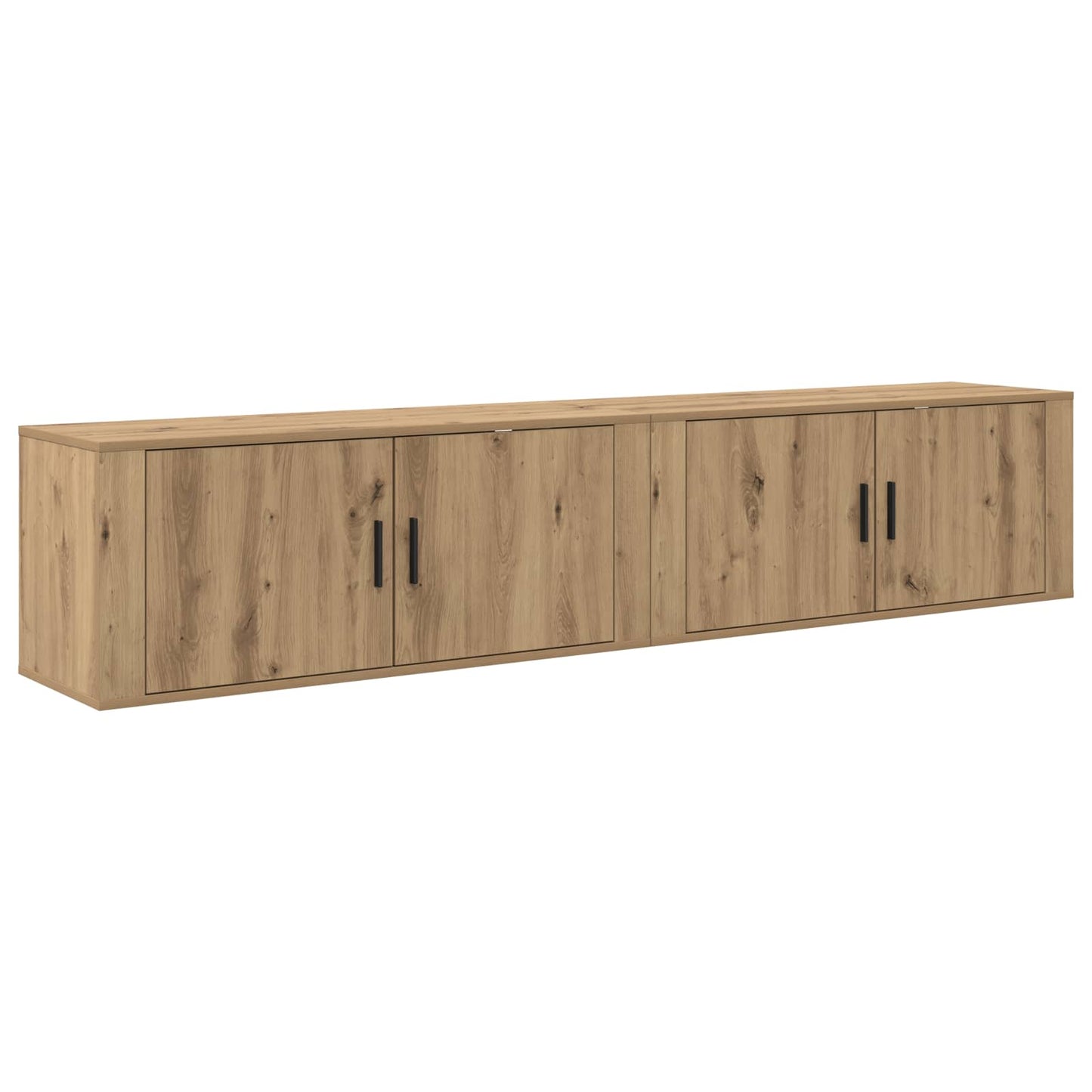 Wandtv-kast Set 2 pcs Artisan Eiken 100 x 34,5 x 40 cm is nu te koop bij PeponiXL, paradijselijk wonen!