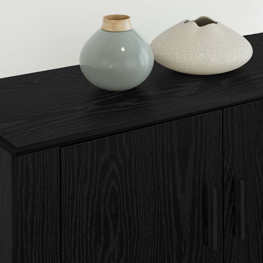 Wandtv-kast Set 3 pcs Zwart Eiken 80 x 34,5 x 40 cm is nu te koop bij PeponiXL, paradijselijk wonen!