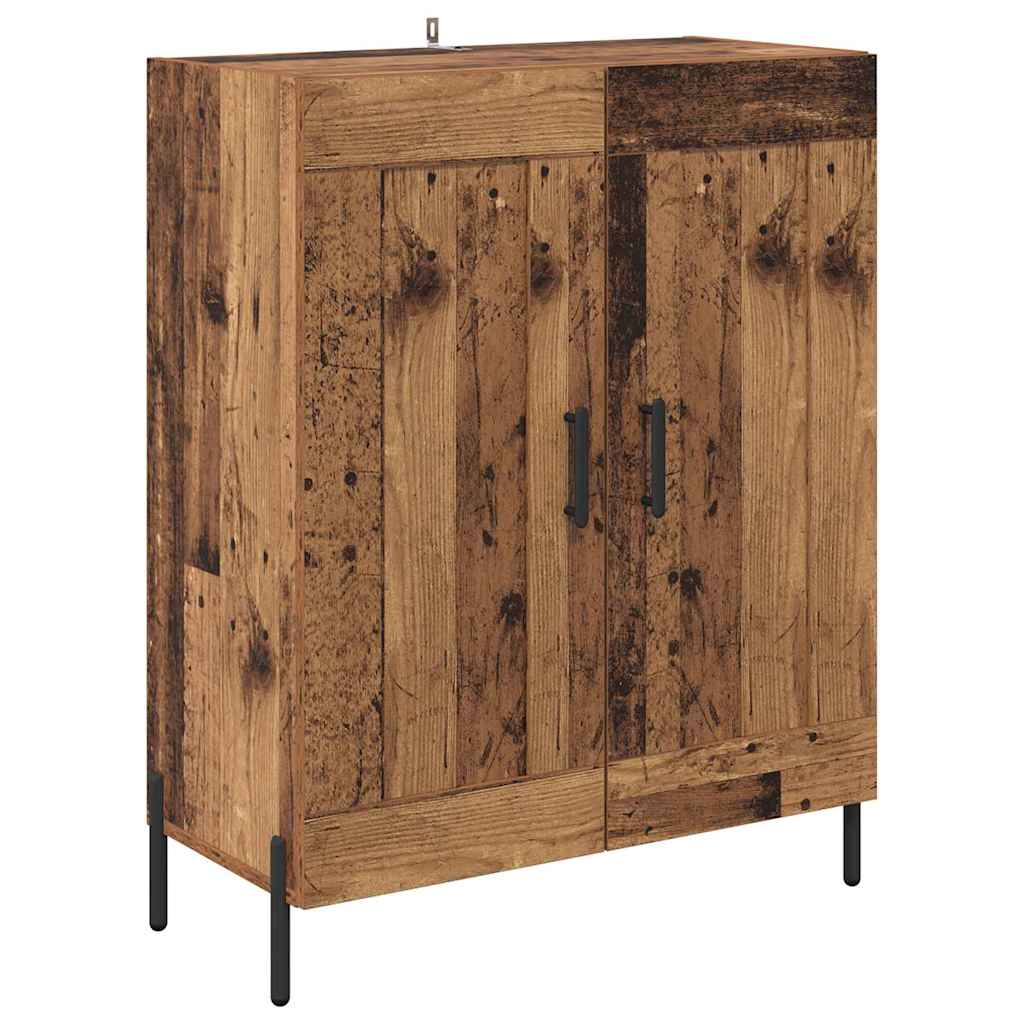 Hoge kast 2 pcs Oud Hout Bewerkt hout is nu te koop bij PeponiXL, paradijselijk wonen!