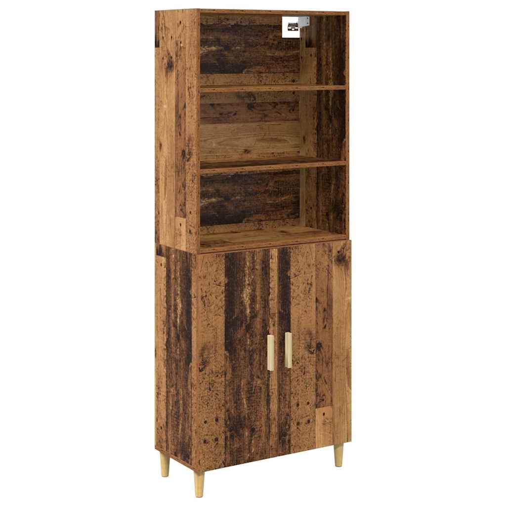 Hoge kast Oud Hout 69,5 x 32,5 x 180 cm Bewerkt hout is nu te koop bij PeponiXL, paradijselijk wonen!