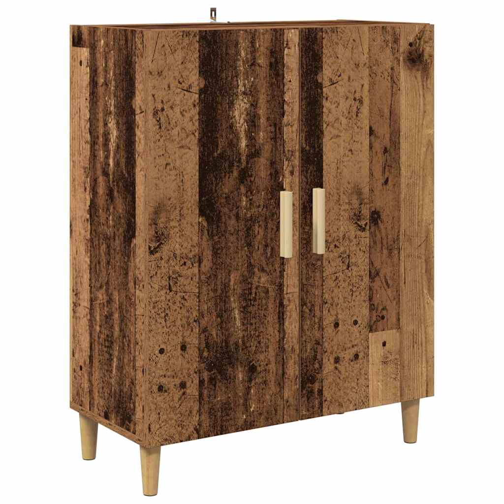 Hoge kast Oud Hout 69,5 x 32,5 x 180 cm Bewerkt hout is nu te koop bij PeponiXL, paradijselijk wonen!