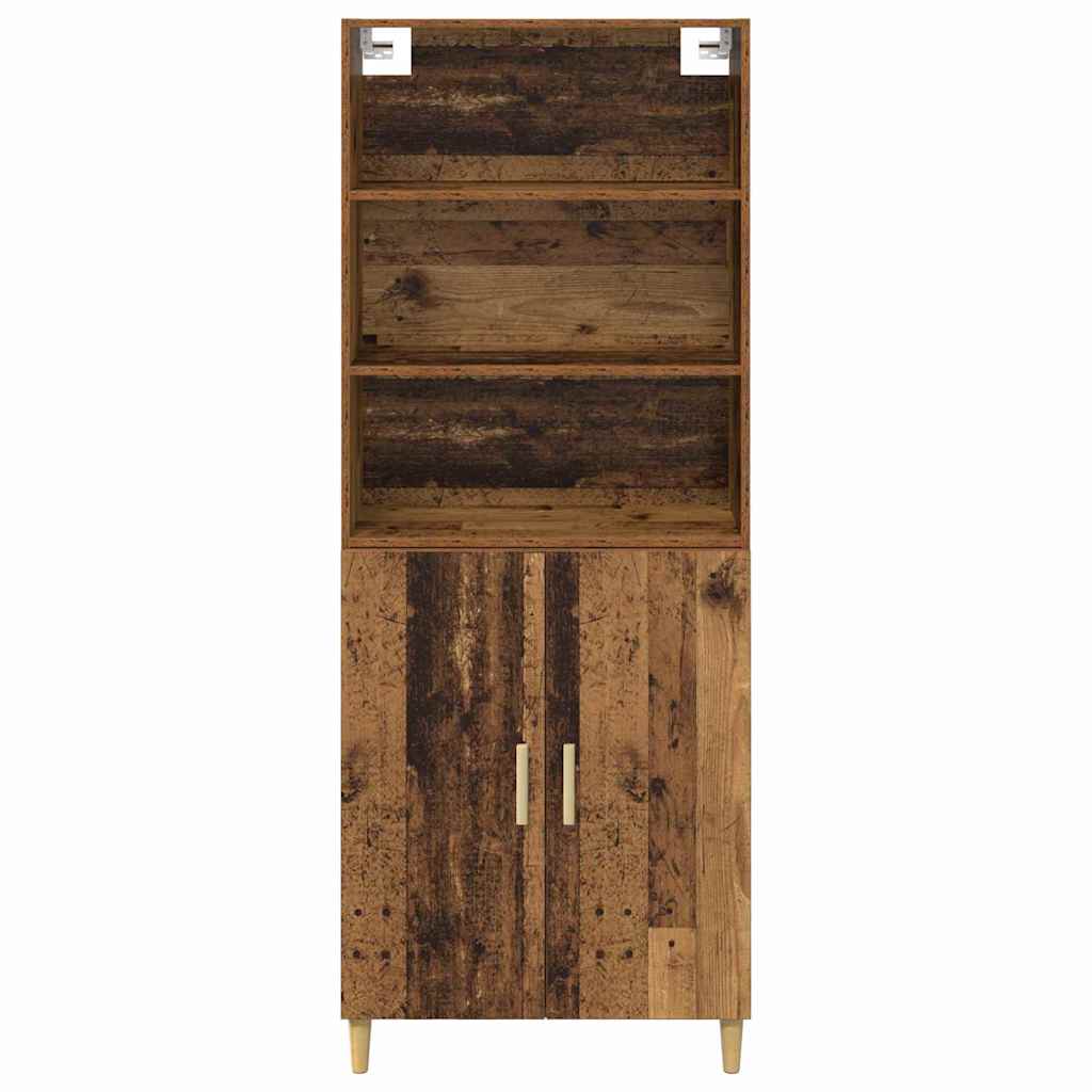 Hoge kast Oud Hout 69,5 x 32,5 x 180 cm Bewerkt hout is nu te koop bij PeponiXL, paradijselijk wonen!