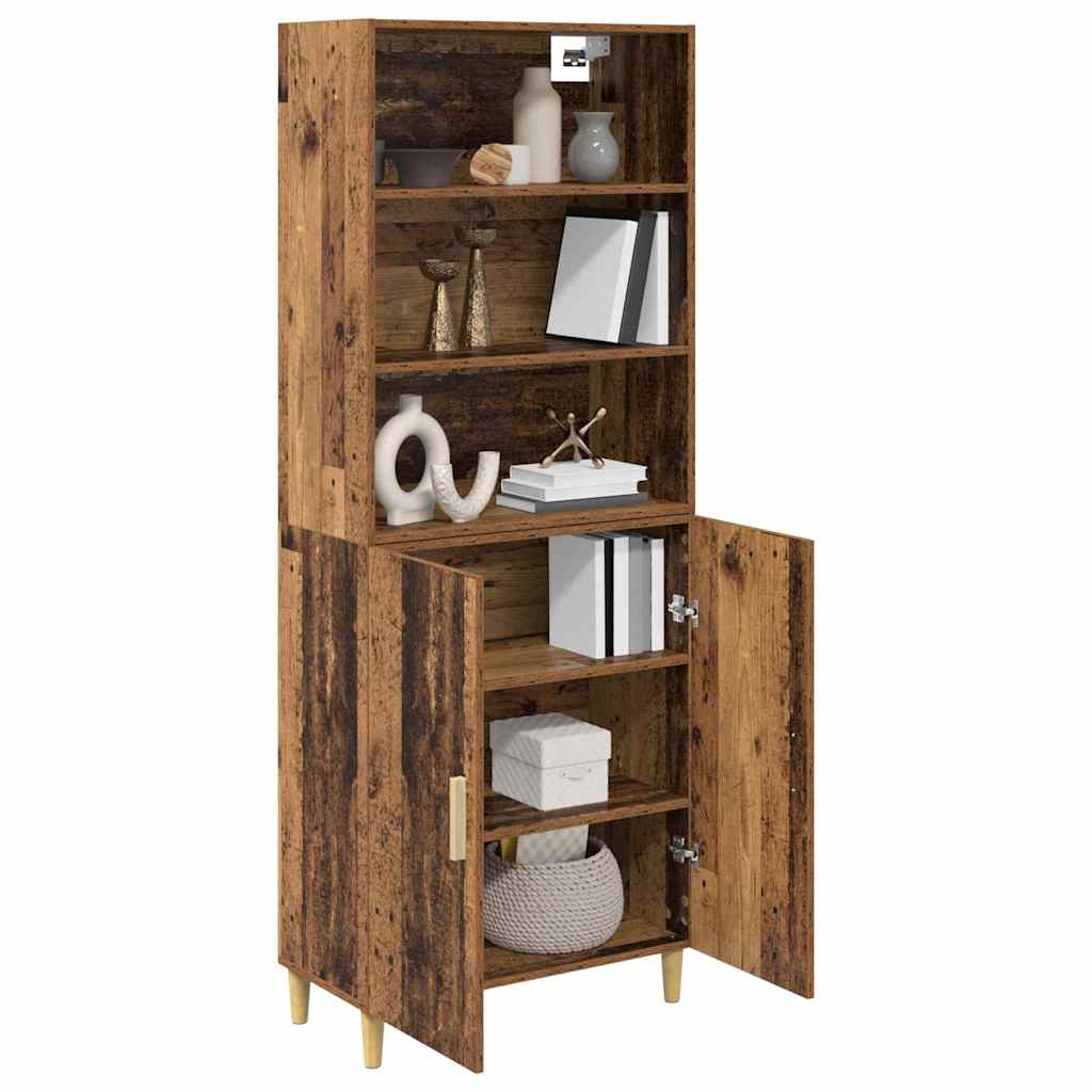 Hoge kast Oud Hout 69,5 x 32,5 x 180 cm Bewerkt hout is nu te koop bij PeponiXL, paradijselijk wonen!
