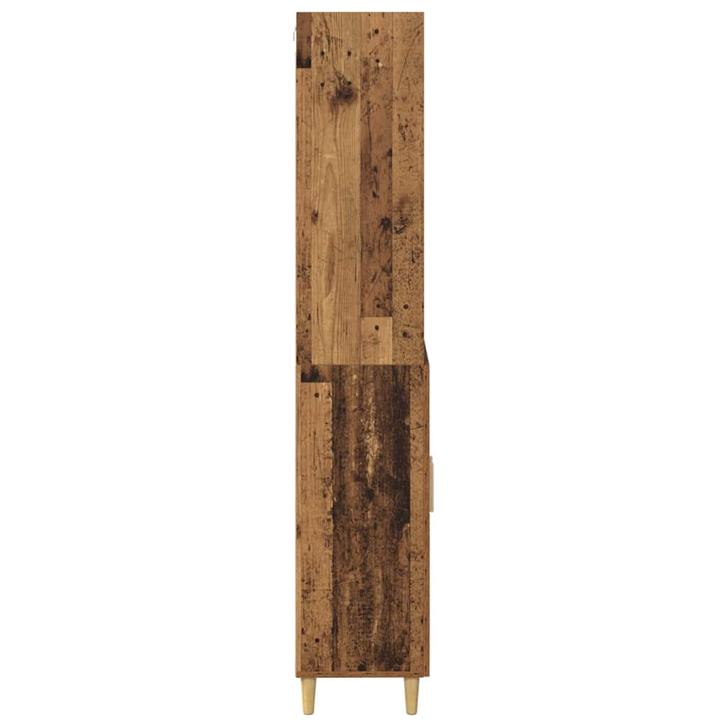 Hoge kast Oud Hout 69,5 x 32,5 x 180 cm Bewerkt hout is nu te koop bij PeponiXL, paradijselijk wonen!