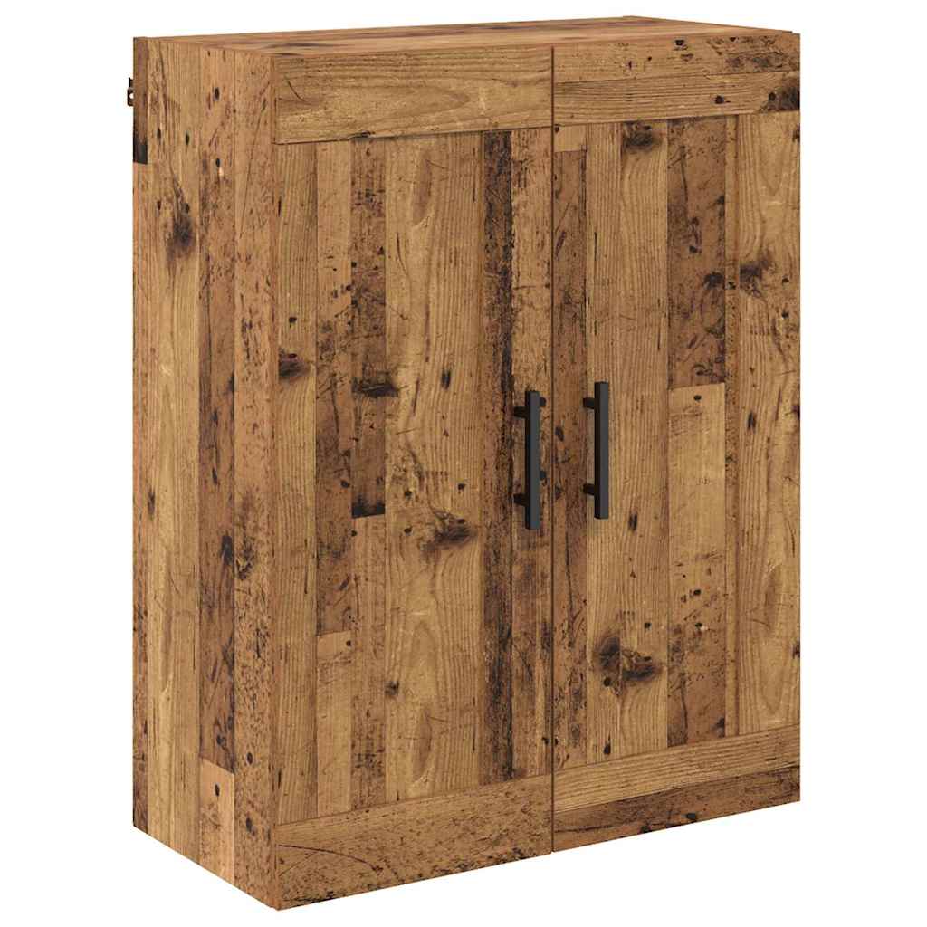 Hoge kast met lade Oudhout 69,5 x 34 x 180 cm Bewerkt hout is nu te koop bij PeponiXL, paradijselijk wonen!
