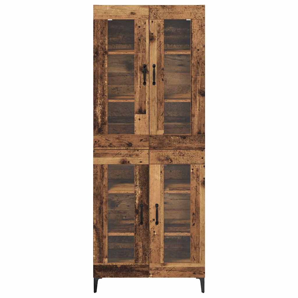 Highboard Oud Hout 69,5 x 34 x 180 cm Bewerkt hout is nu te koop bij PeponiXL, paradijselijk wonen!