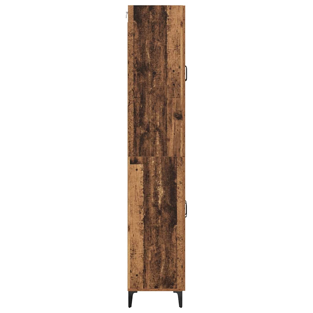 Highboard Oud Hout 69,5 x 34 x 180 cm Bewerkt hout is nu te koop bij PeponiXL, paradijselijk wonen!