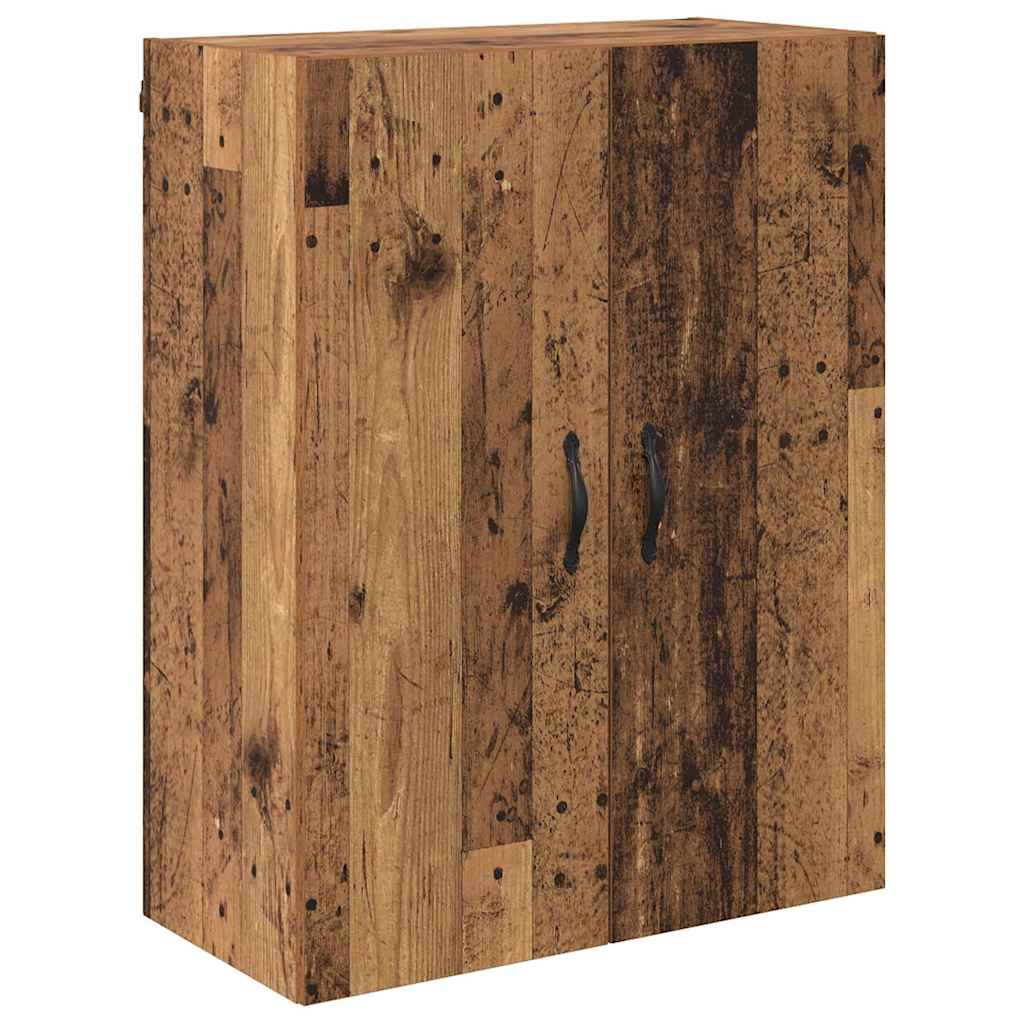 Hoge kast met lade 2 pcs Oudhout Bewerkt hout is nu te koop bij PeponiXL, paradijselijk wonen!
