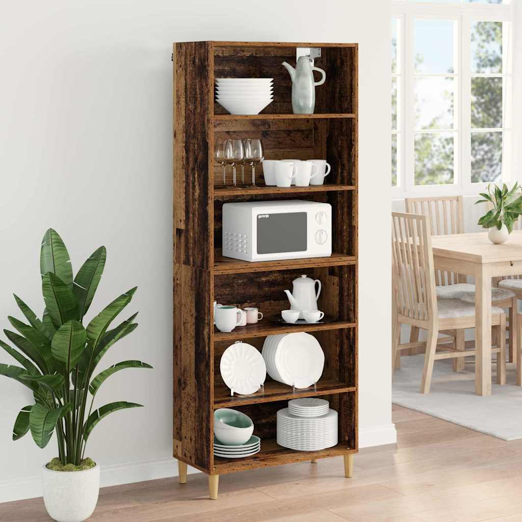 Hoge kast Oud Hout 69,5 x 32,5 x 180 cm Bewerkt hout is nu te koop bij PeponiXL, paradijselijk wonen!
